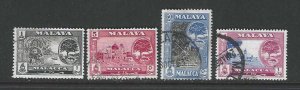 Malaya-Malacca 56, 59, 63-4  Used  SC $5.00