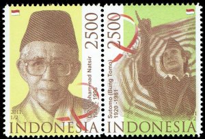 Indonesia #2291  MNH - Famous Men Natsir and Sutomo (2011)