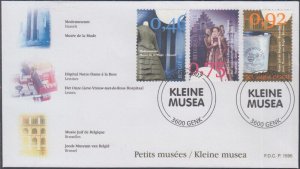 BELGIUM Sc# 2235-7 FDC of 3 HONOURING VARIOUS MUSEUMS