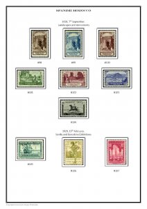 SPANISH COLONIES 1868-1975 PDF(DIGITAL) STAMP ALBUM PAGES