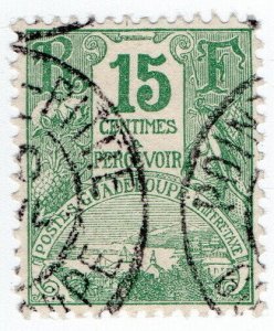 (I.B) France Colonial Revenue : Guadeloupe Post Tax 15c