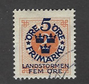 Sweden SC B1 Used F-VF...fill a nice spot...