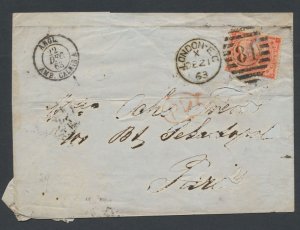 GB SG 81  or 82  on cover London 84  Chingford cancel FE 23 63   - SC# 34b  s...