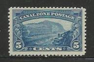 CANAL ZONE 107 MINT HINGED GAILLARD CUT, TRAIN ISSUE