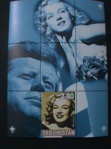 ​TAJIKISTAN-2000-FAMOUS SEXY MOVIE STAR-MARILYN MONROE-S/S MNH VERY FINE