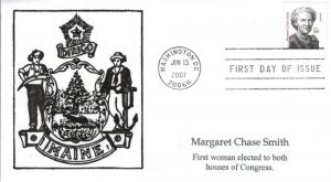 Margaret Chase Smith FDC   #2 of 3 cachets