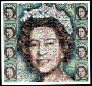 Gambia 2001 - Queen Elizabeth II - Sheet of 8 IMPERF Stamps - Scott #2465 - MNH