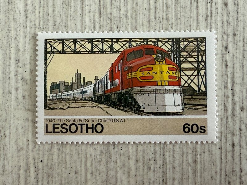 Lesotho #456 MNH, 60s, Sante Fe, Super Chief, 1940, 2024 SCV $0.80