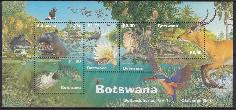 Botswana, Fauna, Birds, Animals MNH  / 2000