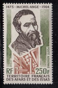 Afars & Issas 1975 MNH Scott #C93 250fr Michelangelo Buonarroti