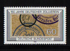 Germany #1407  MNH  1983   customs union