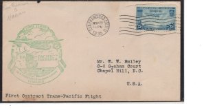 US FDC C20 First Flight to Hawaii, Cat. $25.00  ...   7503634