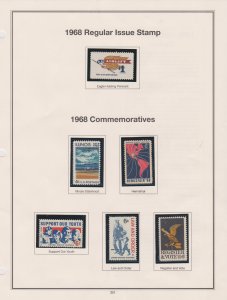 U.S. of America Postal Stamps #1338/1354 Range from/to