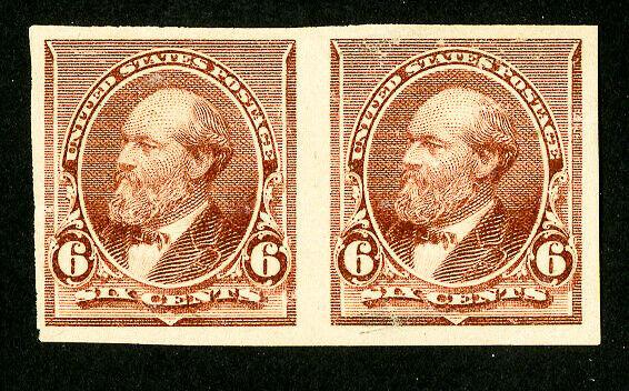 US Stamps # 224p5 VF OG H Pair Scott Value $225.00