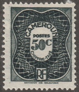 Cameroun, stamp, Scott#j26,  mint, hinged,  50c, Postage due
