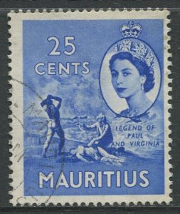 STAMP STATION PERTH Mauritius #258 QEII Definitive Issue FU 1953-1954