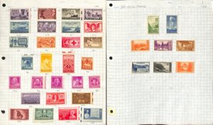 United States Stamp Collection on 13 Pages, 1948-1960 Mint LH