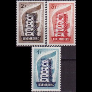 LUXEMBOURG 1956 - Scott# 318-20 Europa Set of 3 LH