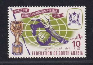 South Arabia #23  MNH  1966  world cup soccer 10f