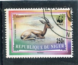 Niger 1998 WWF DORCAS GAZELLE Stamp Fine used Perforated VF