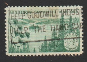 SC# 1106 - (3c) - Minnesota Statehood, used single