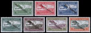 Albania Scott C8-14 (1927) Mint H F-VF Complete Set, CV $39.75 B