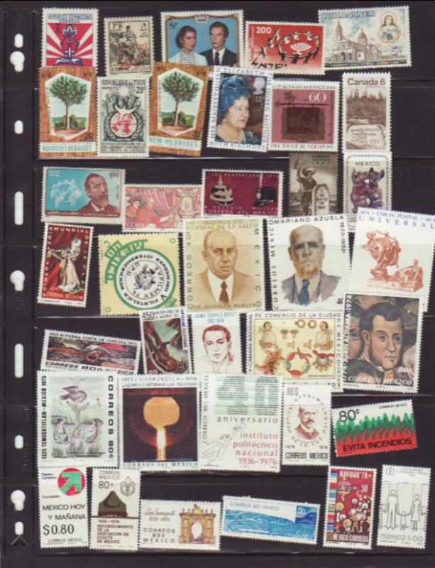 Lot of all different Pesky Singles MNH