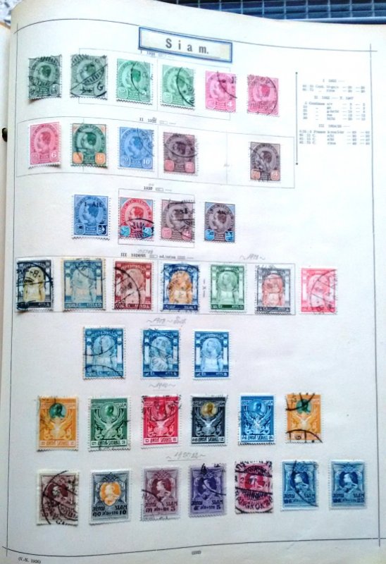 Thailand - Siam  old stamps lot