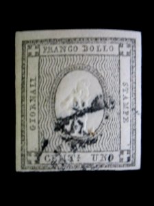 ITALALIAN STATES/SARDINIA - SCOTT# P1 - USED - CAT VAL $15.00