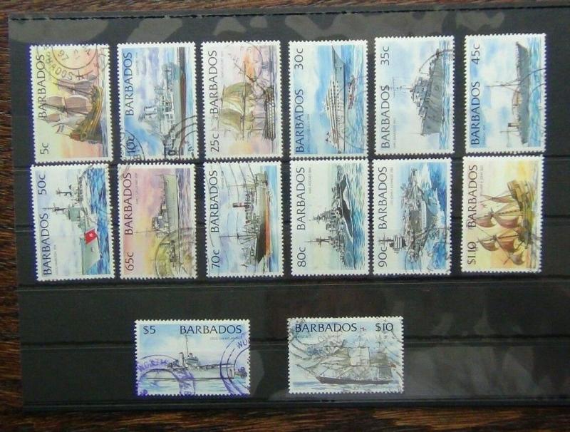 Barbados 1994 Ships set to $10 Used