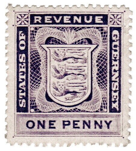 (I.B) Guernsey Revenue : Duty Stamp 1d (1906)