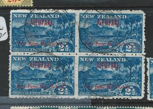 AITUTAKI  (P3107B) ON NZ 2 1/2D SG3 BL OF 4  VFU