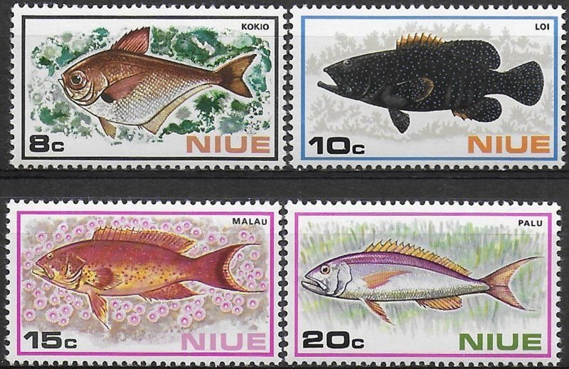 Niue MNH 15e6-9 Fish 1972