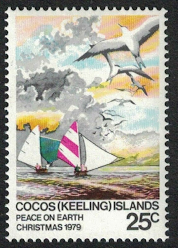 1979 COCOS ISLANDS Stamp - Christmas, 25C E14 