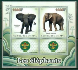 2013  Elephants 2 Values + 2 Labels Animals Elephants Scouts 