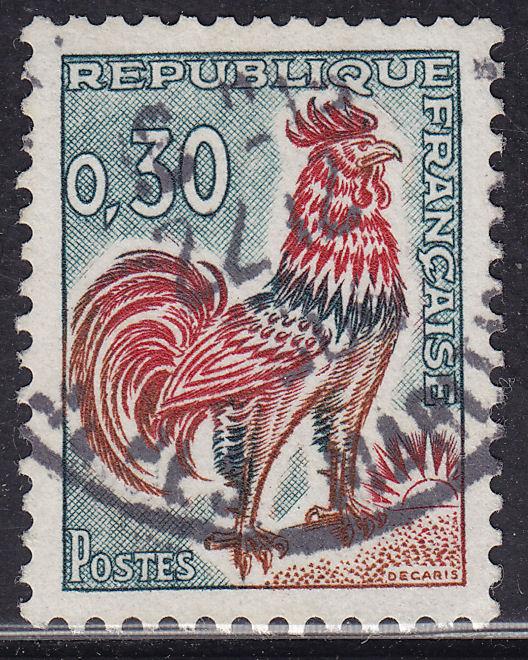 France 1024b Gallic Cock 1965