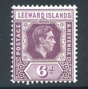 Leeward Islands 6d Deep dull purple & Bright Purple SG109 Mounted Mint