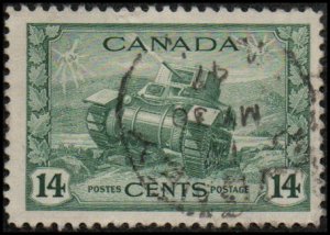 Canada 259 - Used - 14c Ram Tank (1942) (cv $1.10)