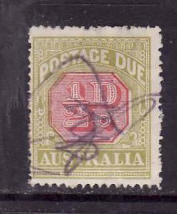 Australia-Sc#J50-used 1/2p grn & car postage due-1923-