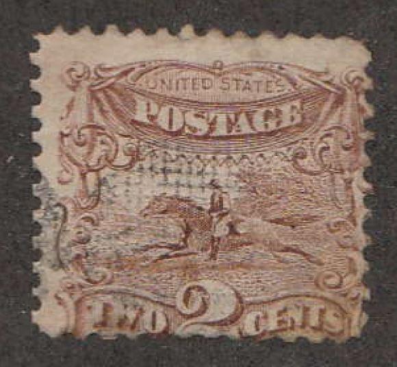 U.S. Scott #113 Pony Express Stamp - Used Single