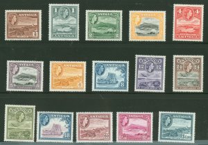 Antigua #107-121  Single (Complete Set) (Queen)