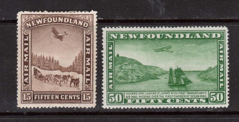 Newfoundland #C9 - #C10 VF Mint Duo