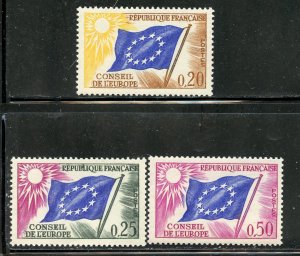 France # 1o7-9, Mint Never Hinge. CV $ 5.75