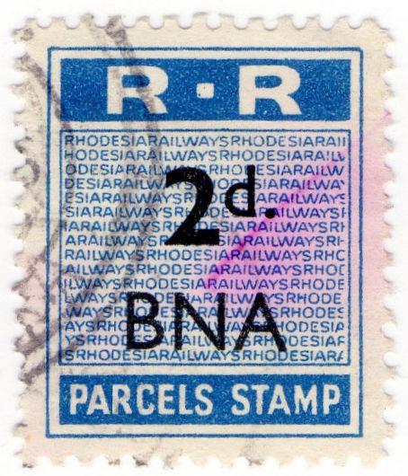 (I.B) Rhodesia Railways : Parcels Stamp 2d (Bindura)