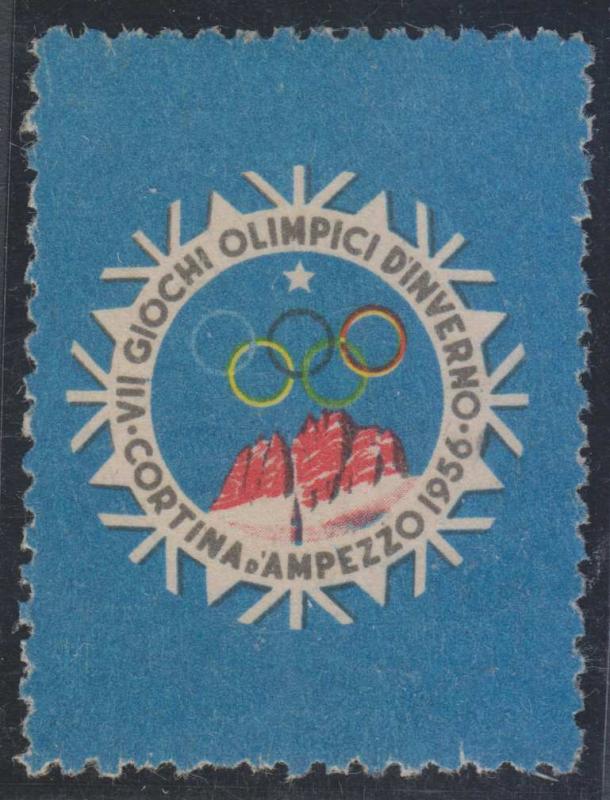 ITALY 1956 CINDERELLA WINTER OLYMPICS IN CORTINA D'AMPEZZO UNUSED F,VF