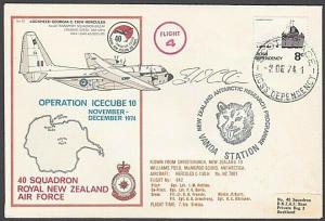 NEW ZEALAND ANTARCTIC 1978 RNZAF signed flight cover ex Scott Base.........27808