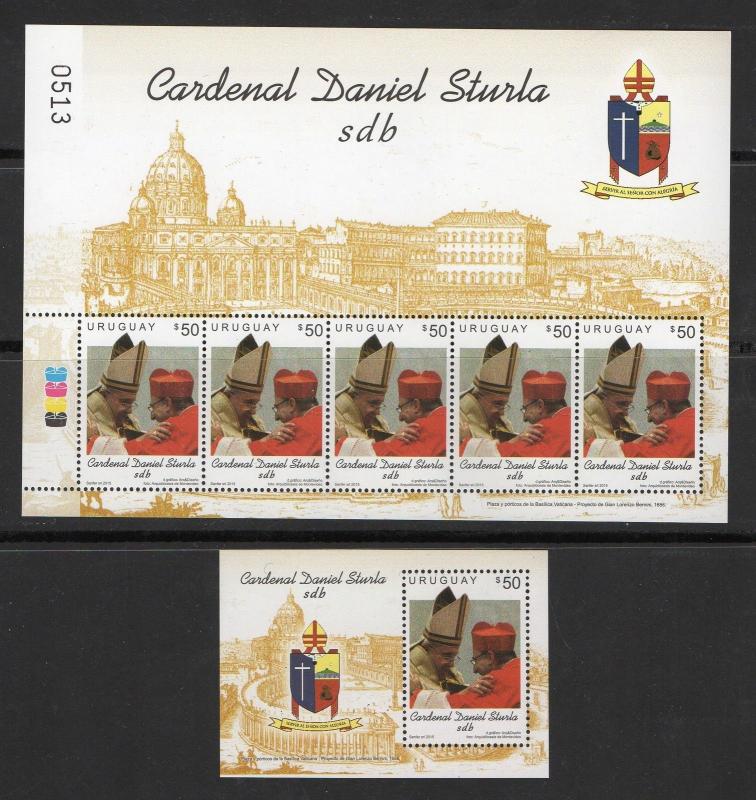 Pope Francisco Uruguay religious christian Vatican st Peter #2507 + 2507a 