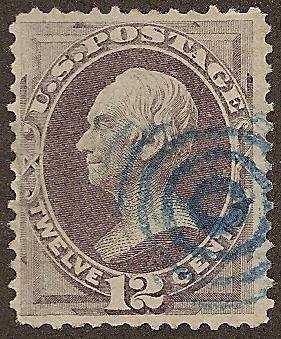 151 Used F/VF, 12c. Clay, Blue Cancel, scv: $200 Free Insured Shipping