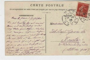 france 1907 bastille lyon  stamps card ref 20823 