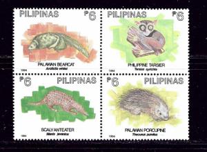 Philippines 2311 MNH 1994 wildlife block of 4